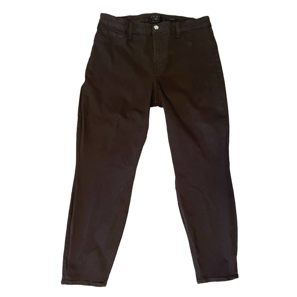 Jen7 by 7 For All Mankind Women's Coated Ankle Skinny Jeans Chocolate Size 16